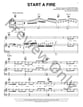 Start A Fire piano sheet music cover